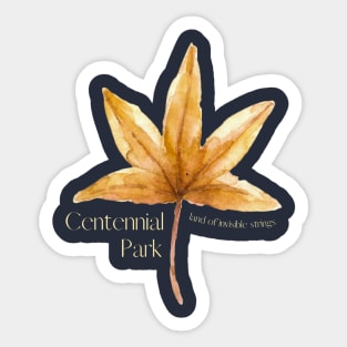 centennial park - invisible strings- dark color tshirts Sticker